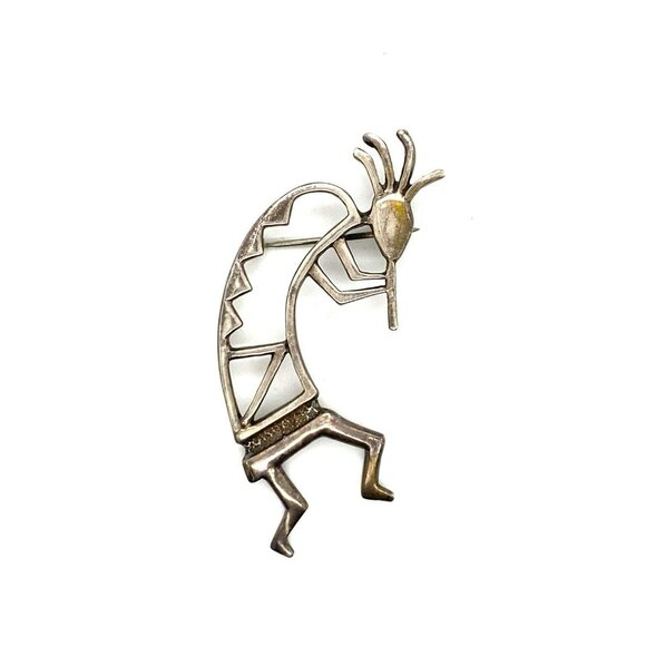 Jewelry - VTG Estate Sterling Silver Kokopelli Brooch Pin! 125